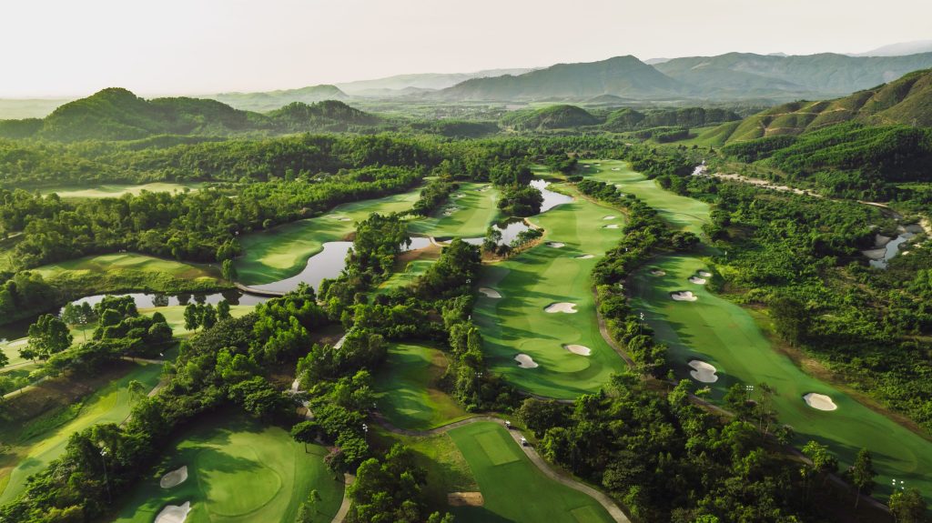 Golf at Ba Na Hills Golf Club above Da Nang, central Vietnam